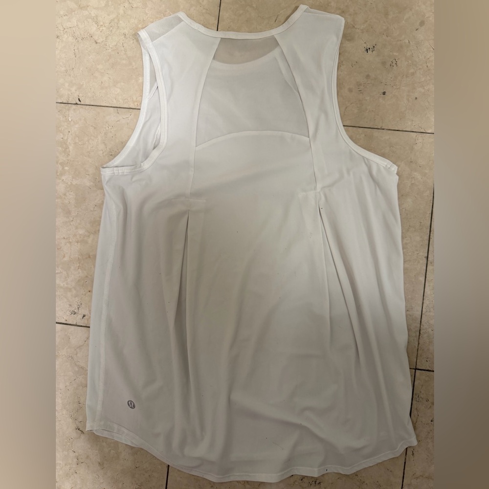 Lululemon Athletica Sheer White Tennis Tank Top - Picture 10 of 10